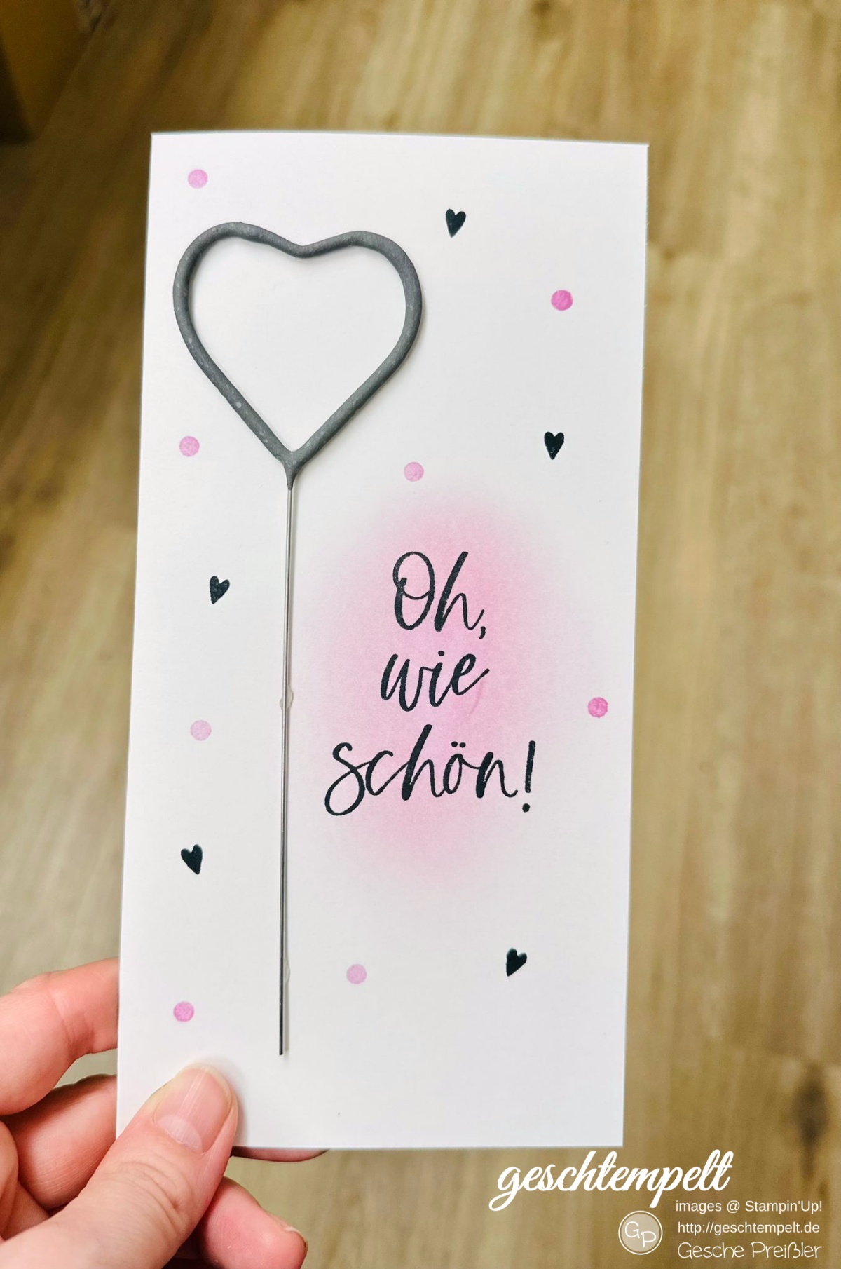 Oh wie schön eine Karte zum Polterabend mit den Produkten von Stampin