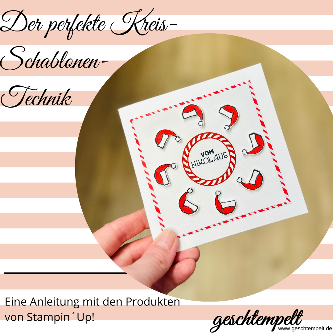Der perfekte Kreis Schablonen Technik eine Anleitung mit den